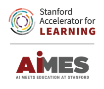Stanford Accelerator for Learning and AiMES logos