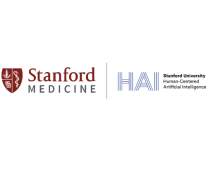 Logos of Stanford Medicine and Stanford HAI