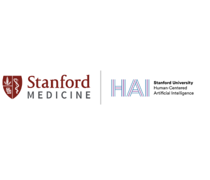 Logos of Stanford Medicine and Stanford HAI